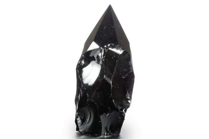 Free-Standing Polished Obsidian Point - Mexico #355069